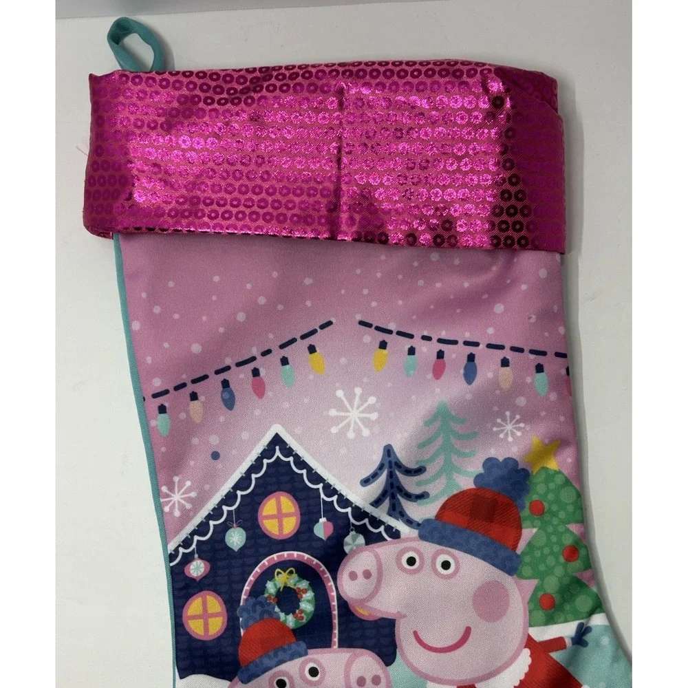 Peppa Pig George Holiday Christmas Stocking Sock 7x 16